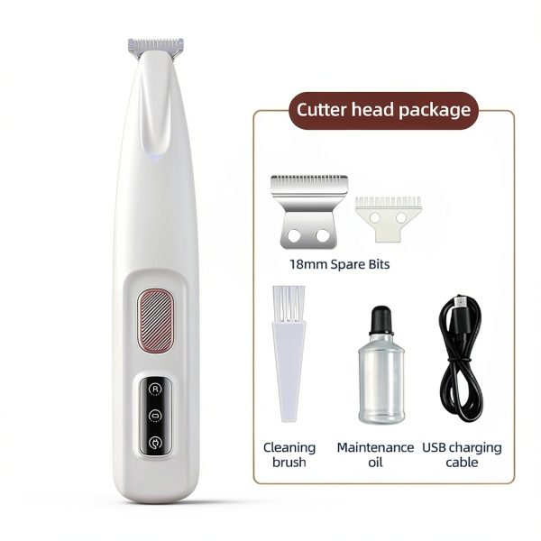 Liucocotos Dog Paw Trimmer Low Noise USB Rechargeable-2