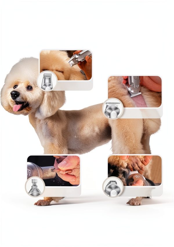 Oneisall Dog Grooming Clippers Low Noise Ceramic Blades-1