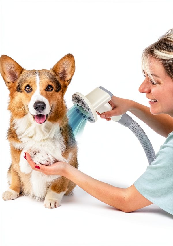 Erinnyees Dog Vacuum Grooming Kit 15000Pa Pet Hair Remover-2