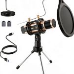 ZealSound Gold Condenser Mic Portable Metal-0