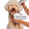Oneisall Dog Grooming Clippers Low Noise Ceramic Blades-4