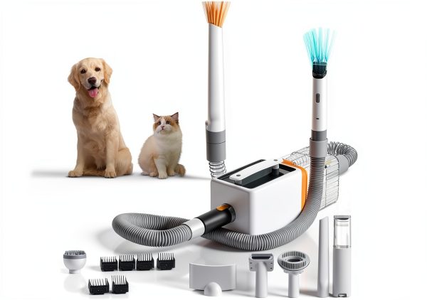 Erinnyees Dog Vacuum Grooming Kit 15000Pa Pet Hair Remover-0