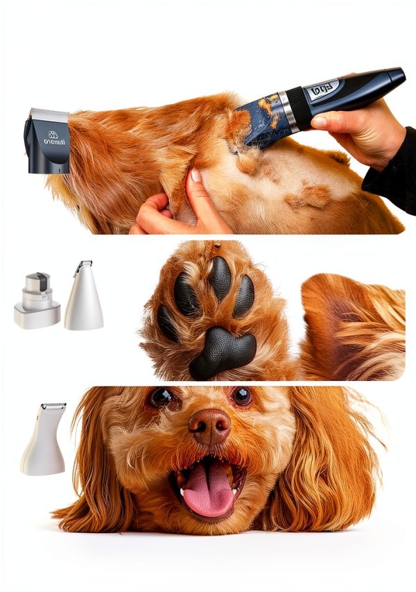 Oneisall Dog Grooming Clippers Rechargeable Kit for Small-2