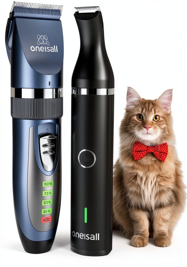 oneisall Cat Grooming Clippers Quiet Cordless Long Hair-0