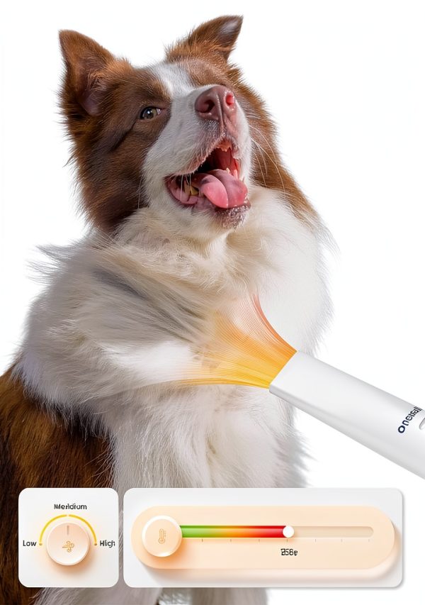 Oneisall Dog Grooming Kit Vacuum Clippers Dryer Pet Supplies-2