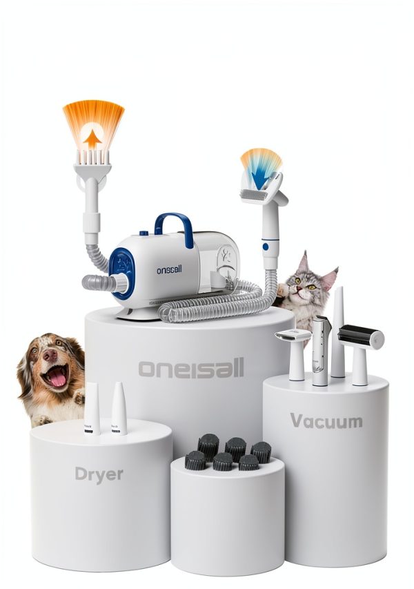 Oneisall Dog Grooming Kit Vacuum Clippers Dryer Pet Supplies-1