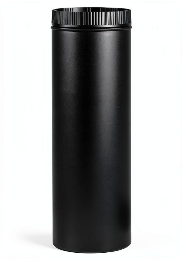 Black Stove Pipe Metal Fireplace Replacement UNITED STATES-0