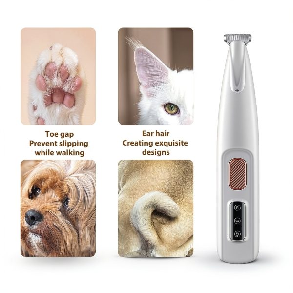 Liucocotos Dog Paw Trimmer Low Noise USB Rechargeable-6