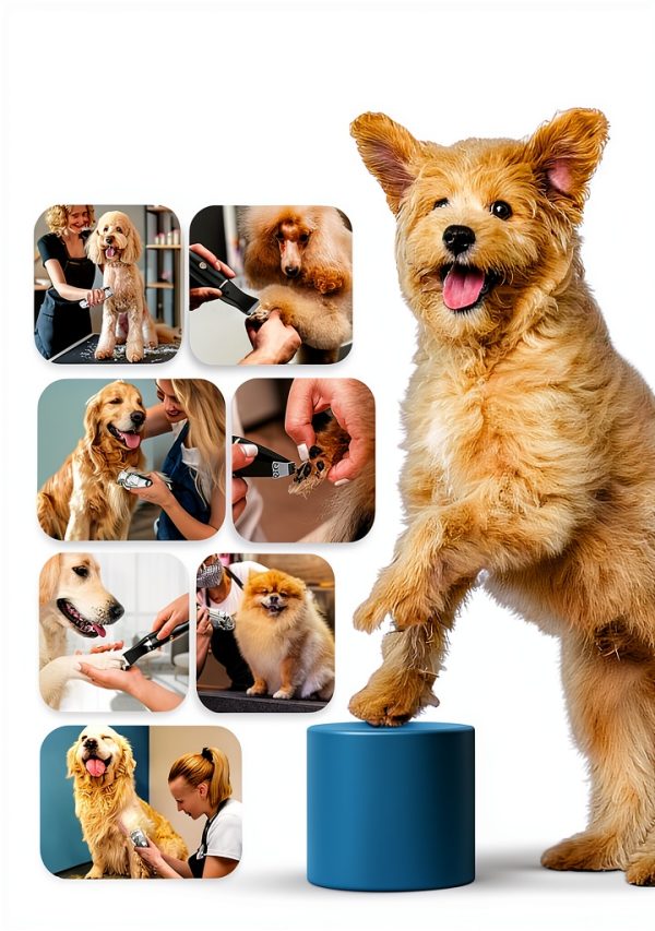 Oneisall Dog Grooming Clippers Low Noise Waterproof Wireless-7