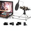 ZealSound Gold Condenser Mic Portable Metal-1