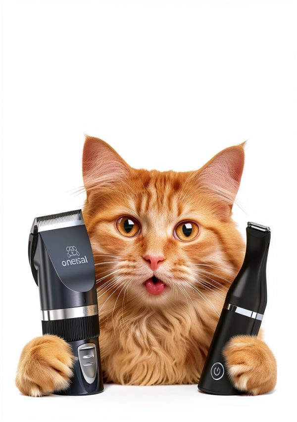 oneisall Cat Grooming Clippers Quiet Cordless Long Hair-5