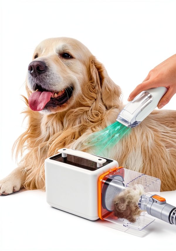 Erinnyees Dog Vacuum Grooming Kit 15000Pa Pet Hair Remover-5