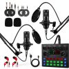 ALPOWL Condenser Microphone Black Metal Handheld-0