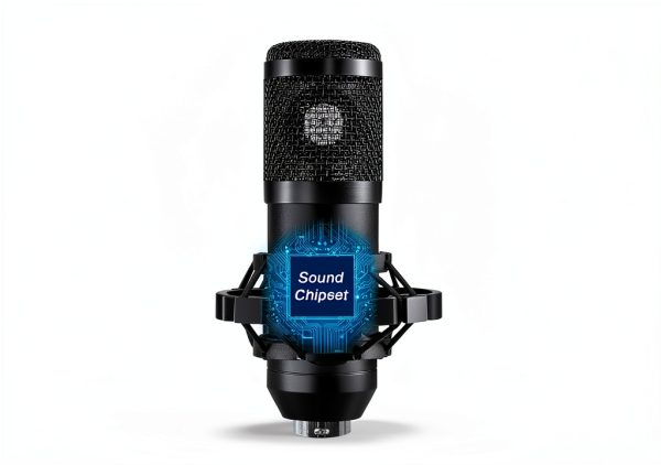 ALPOWL Condenser Microphone Black Metal Handheld-2