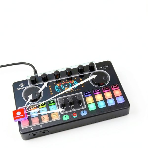 Podcast Microphone Bundle SquarockTek 4 Channel-5