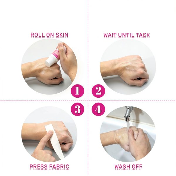 Body Adhesive Roll On Warmify 2 Pack - Strong Hold, Sweat Resistant-7