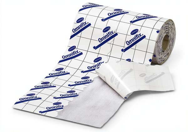 Omnifix Elastic White Dressing Retention Tape with Liner NonSterile 6 Inch X 11 Yard 24 per Case 900604-2