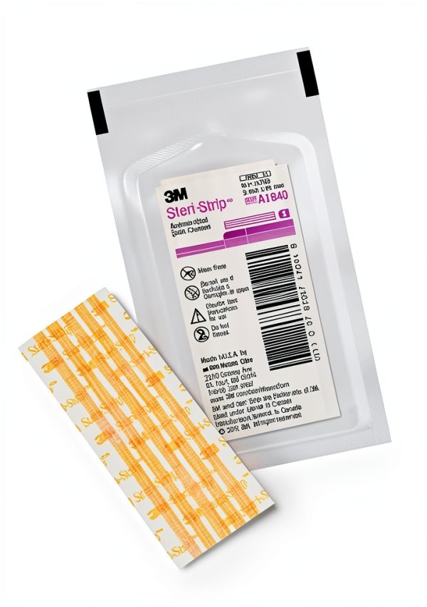 3M 12297 Steri-Strip Skin Closures, 1/8" x 3" Size, Pack of 5-0